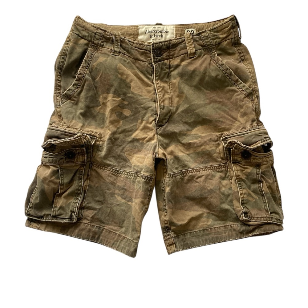 Abercrombie & Fitch Vintage Men's Camo Paratrooper Cargo Shorts
